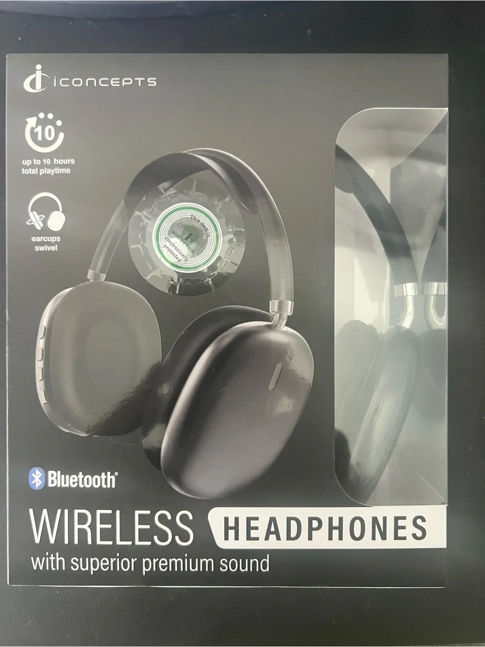 Black Wireless Bluetooth Headphones